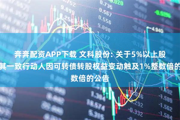 奔奔配资APP下载 文科股份: 关于5%以上股东及其一致行动人因可转债转股权益变动触及1%整数倍的公告