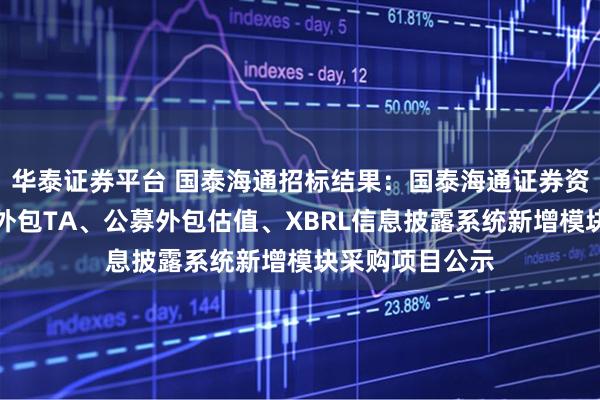 华泰证券平台 国泰海通招标结果：国泰海通证券资产托管部公募外包TA、公募外包估值、XBRL信息披露系统新增模块采购项目公示